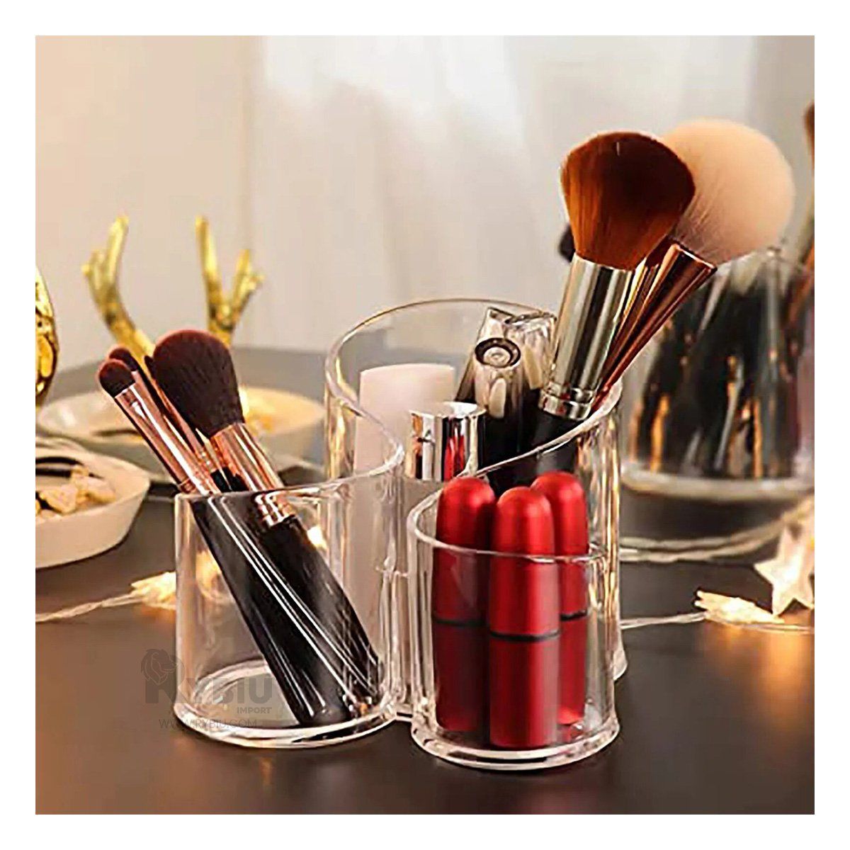 RYBIU IMPORT - Organizador de Mesa en Transparente Y+Regalo Stickers