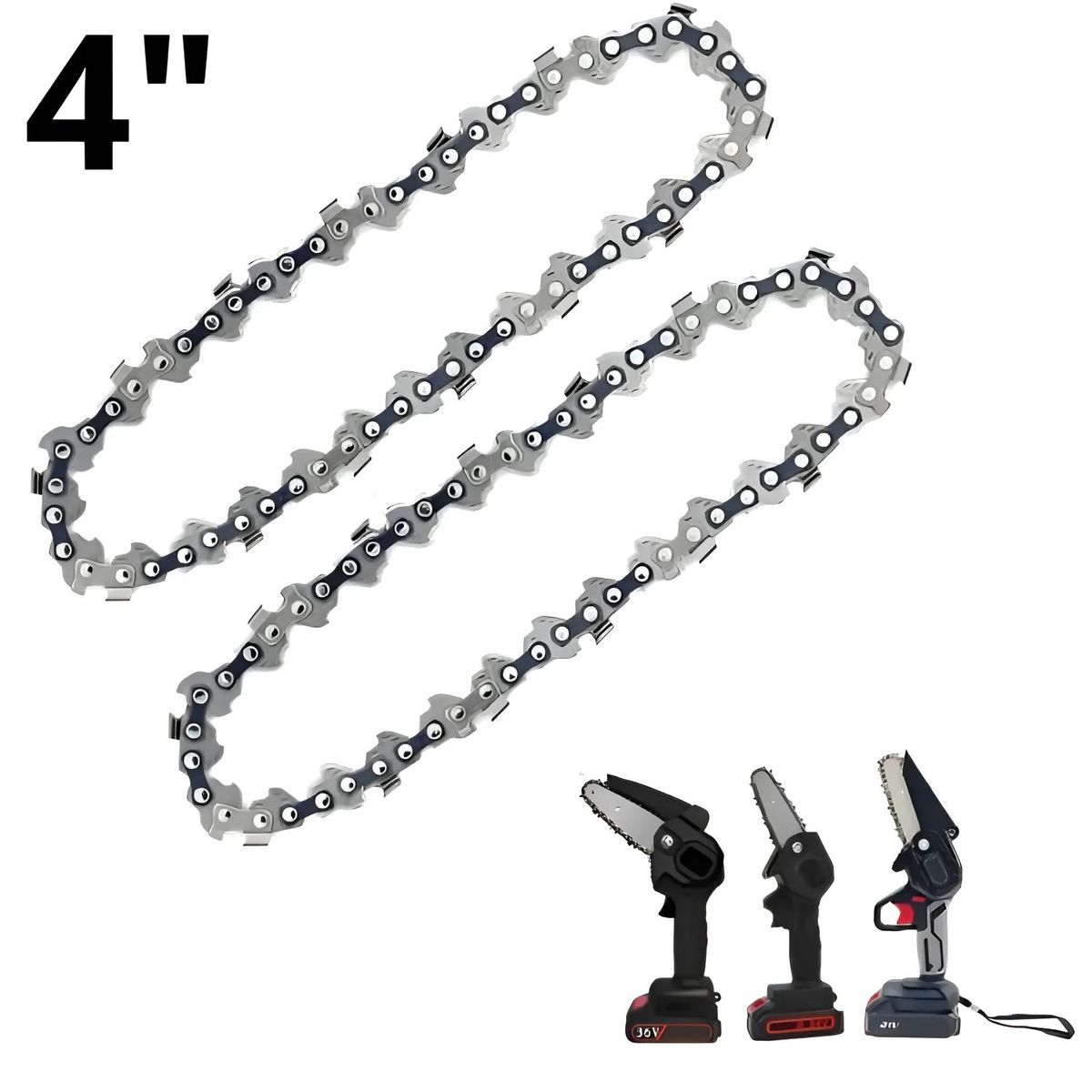 XTD - 2 CADENAS  MINI MOTOSIERRA REPUESTO 4 PULGADAS XTD