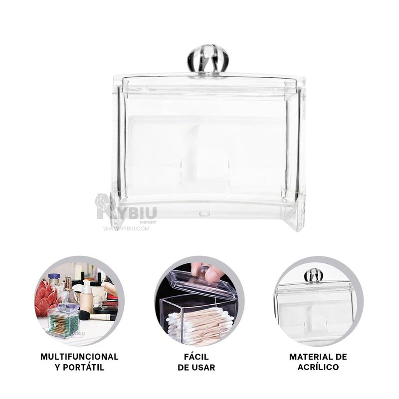 RYBIU IMPORT - Cofre muy Hermoso en Tono Transparente Y+Ligas de Regalo
