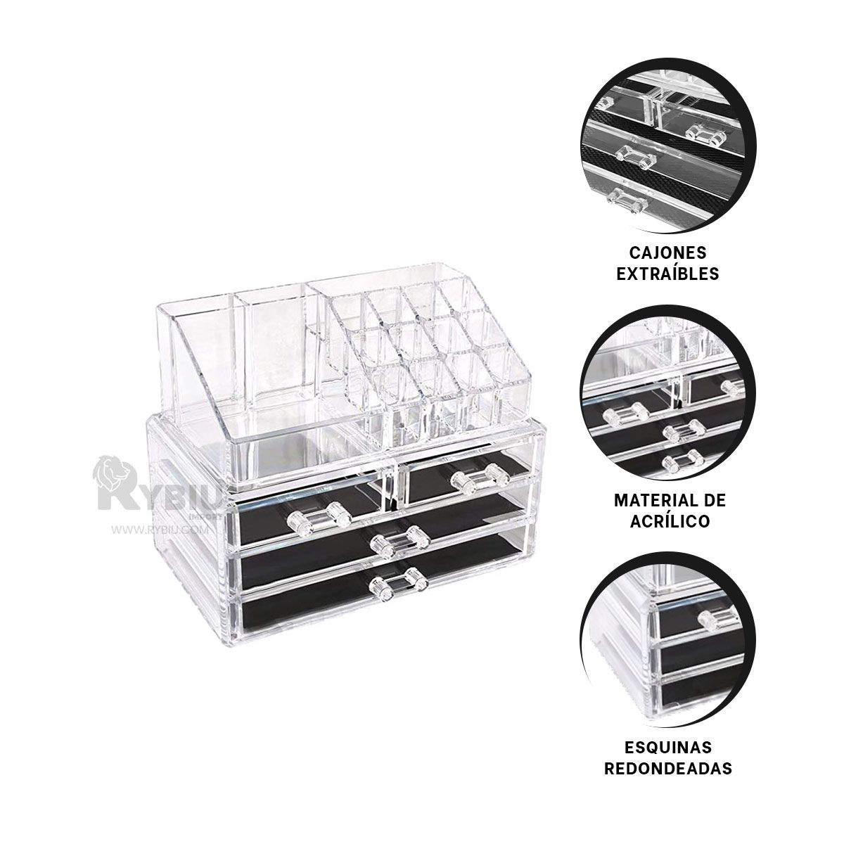 RYBIU IMPORT - Estante Resistente en Transparente Y+Envoltorio de Regalo
