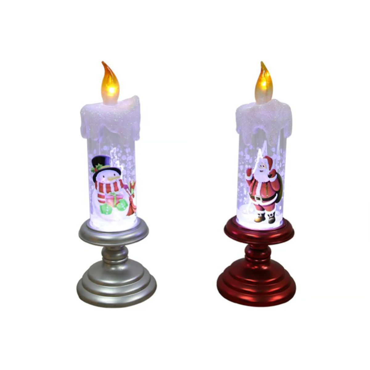 GENERICO - VELA LED NAVIDAD USB -  SANTA/PAPANOEL/MUÑECO DE NIEVE