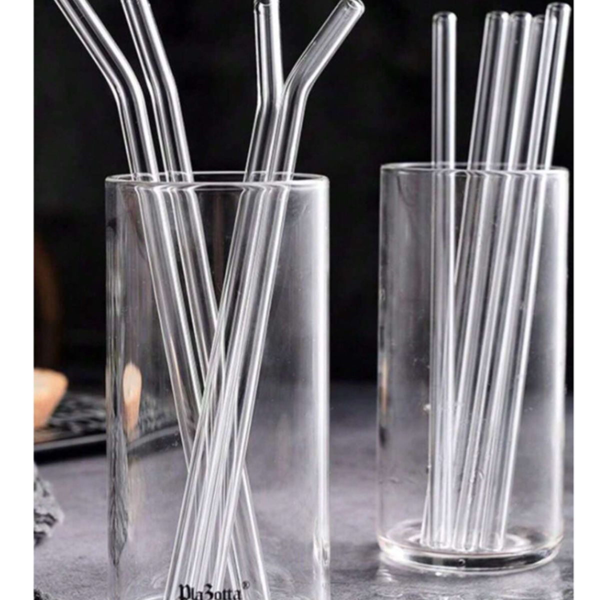 GENERICO - SET DE 3 SORBETES Y CEPILLO DE LIMPIEZA DE VIDRIO