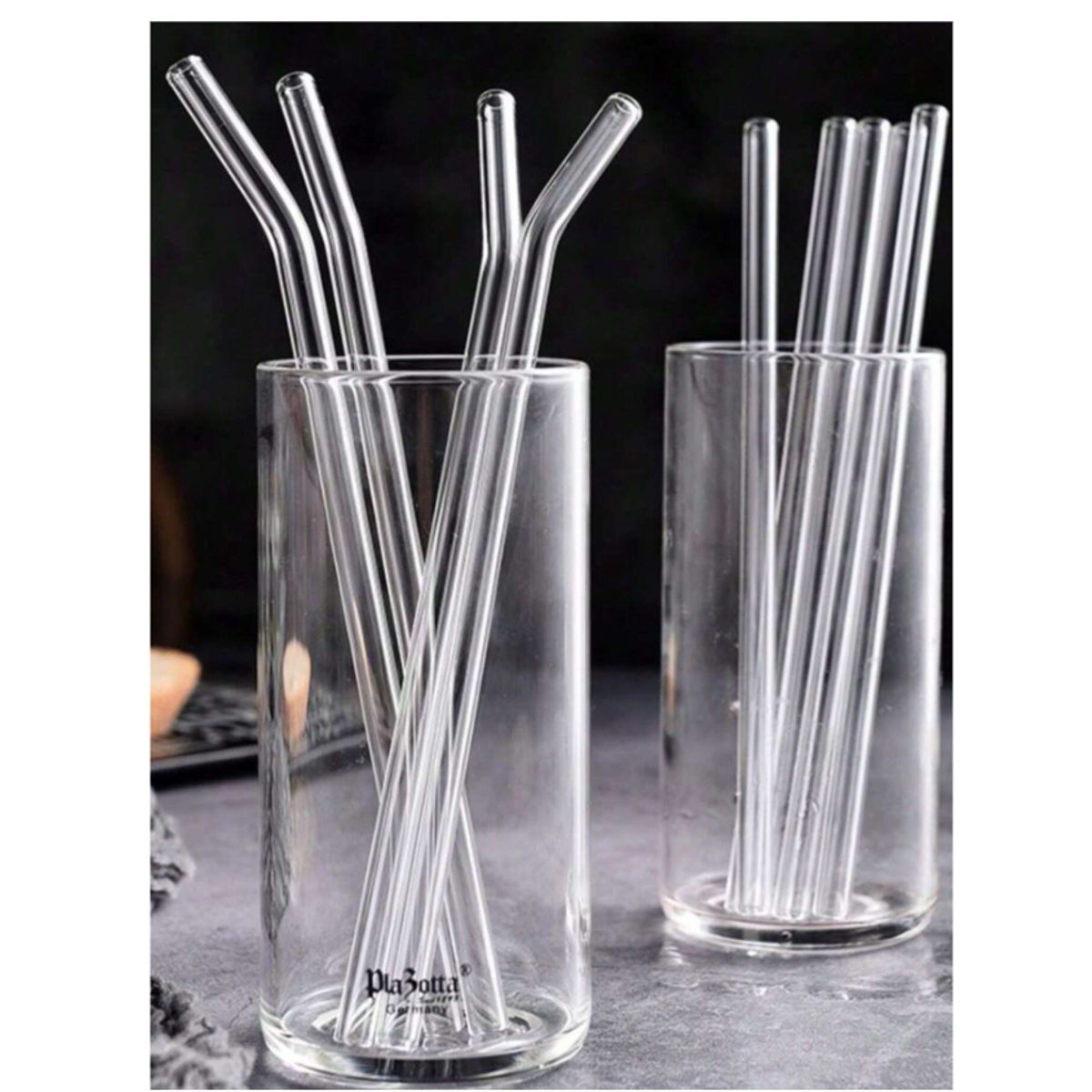 GENERICO - SET DE 3 SORBETES Y CEPILLO DE LIMPIEZA DE VIDRIO