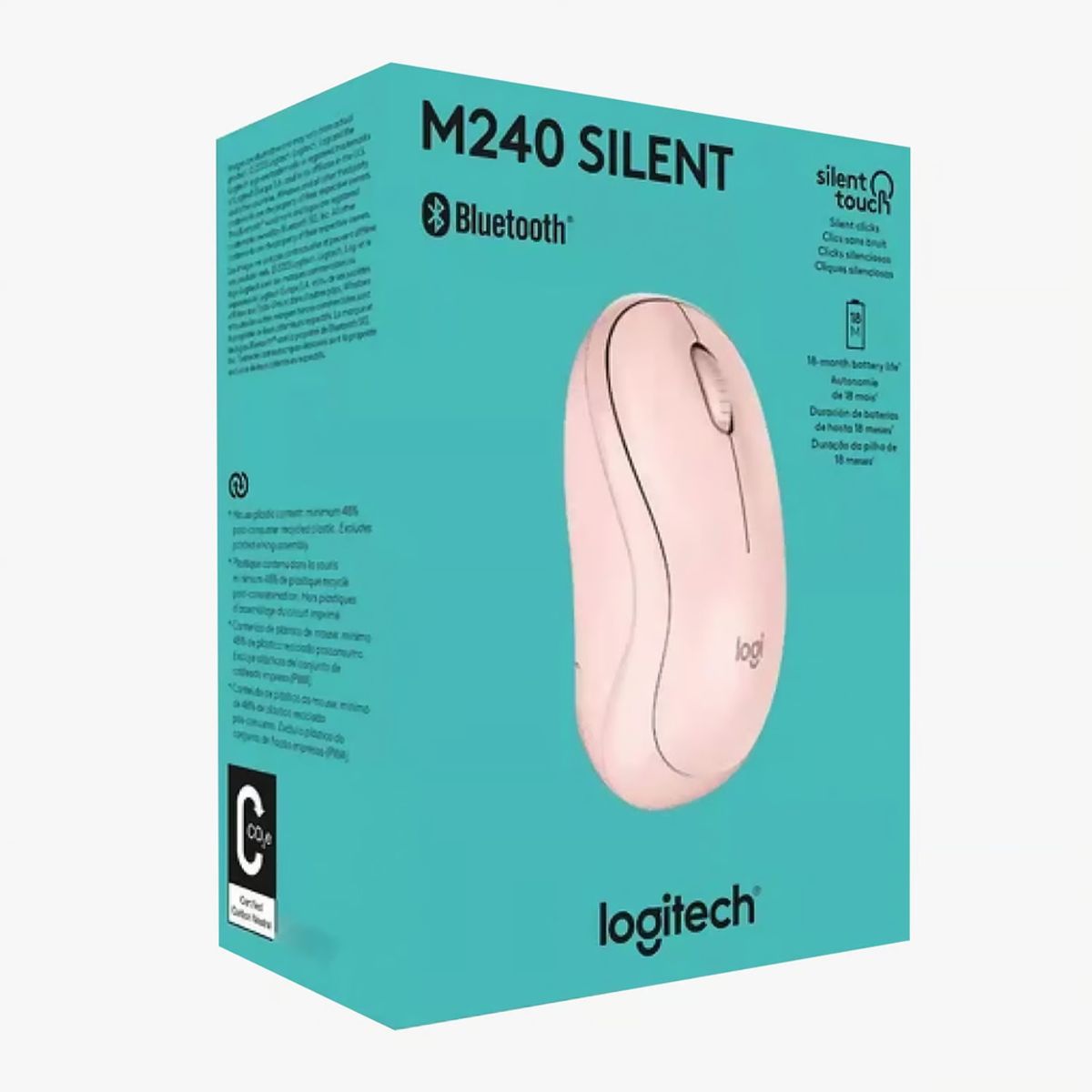 LOGITECH - MOUSE LOGITECH SILENT M240 910-007117 WIRELESS  BLUETOOTH ROSE