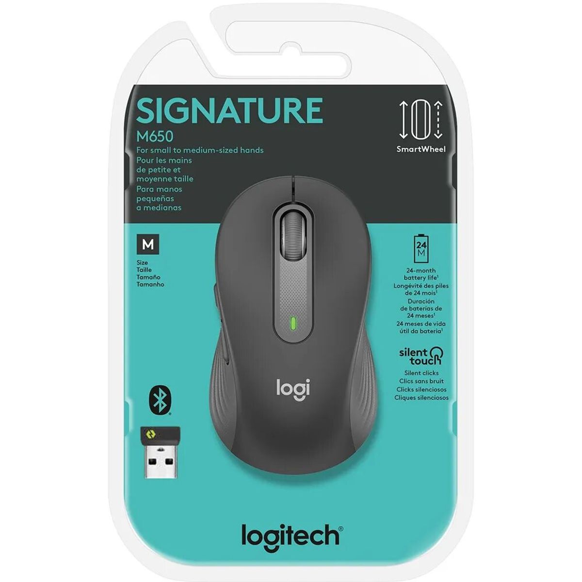 LOGITECH - MOUSE LOGITECH SIGNATURE M650 910-006250 WIRELESS BLUETOOTH BLACK