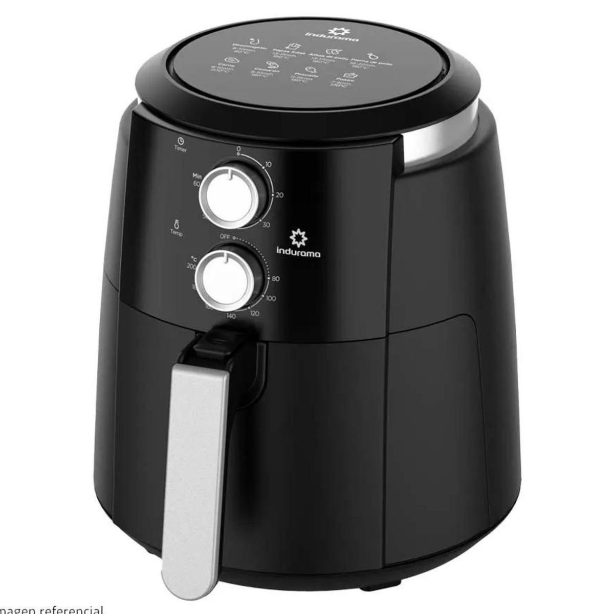 INDURAMA - Freidora de Aire INDURAMA 3.5 L FAI35MN Negro