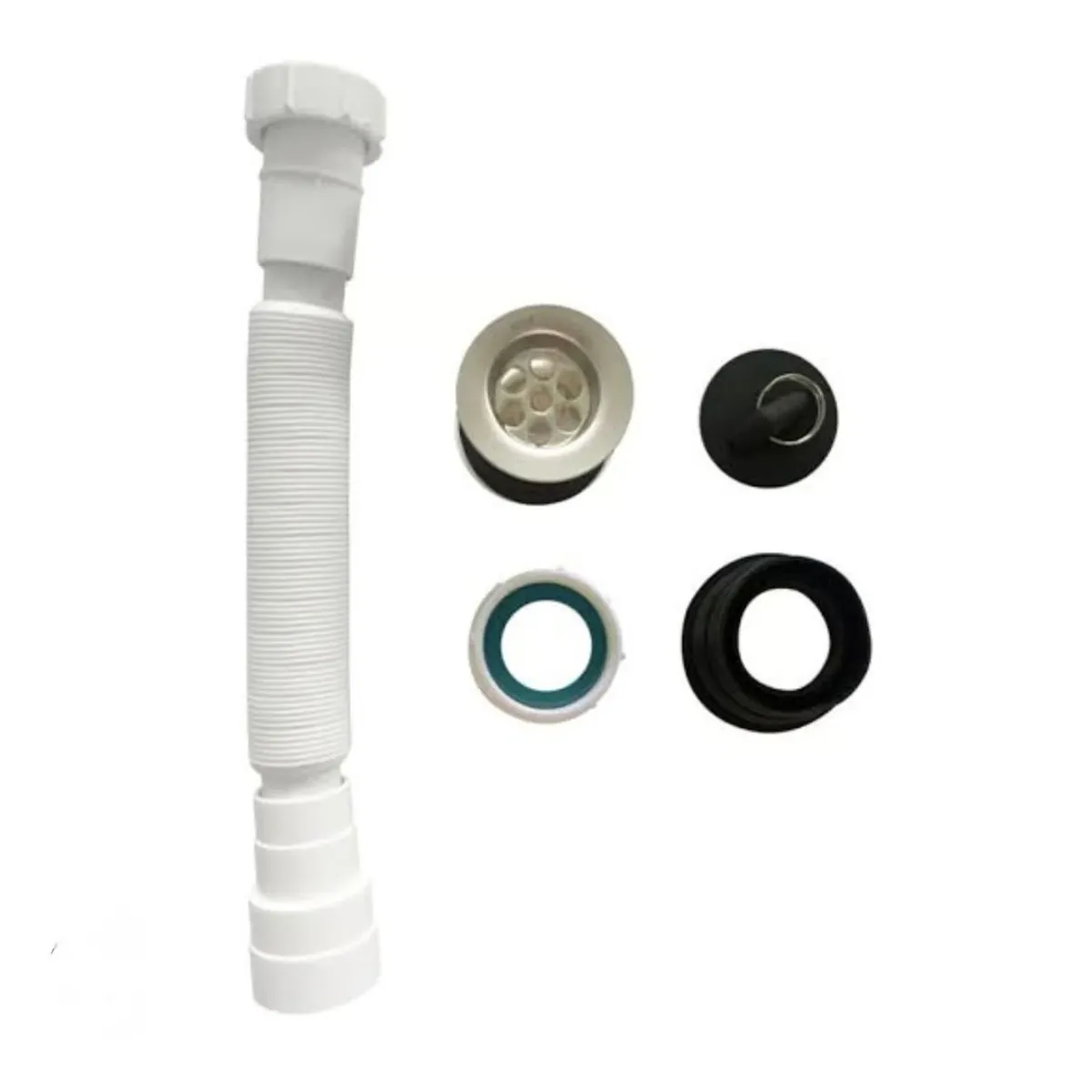 C AND A TOOLS - Trampa Flexible Corrugada 1 1/4" para Lavatorio de Baño de C&A