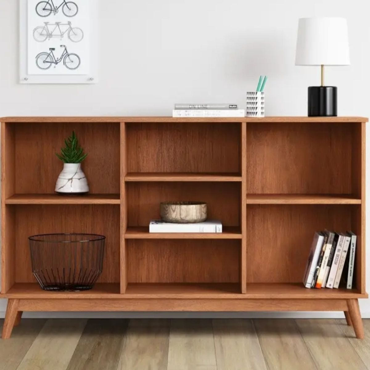 GENERICO - Aparador Estante Práctico Moderno Dallas Marron RR MUEBLES