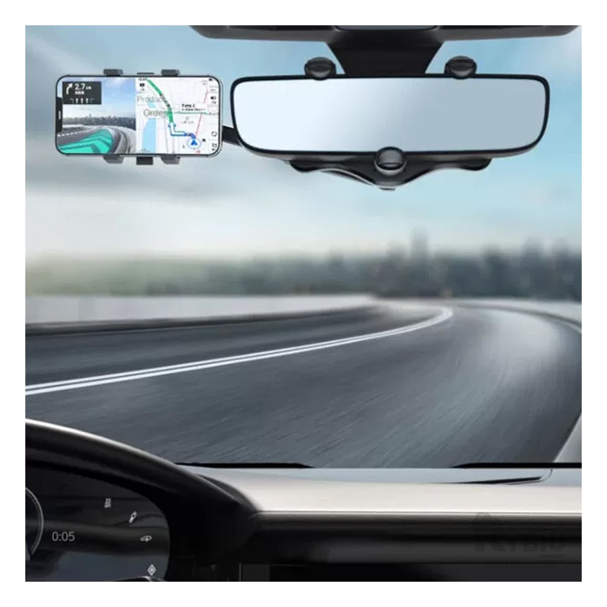 RYBIU IMPORT - Soporte de Facil Montaje en Color Negro Y+Regalo Stickers