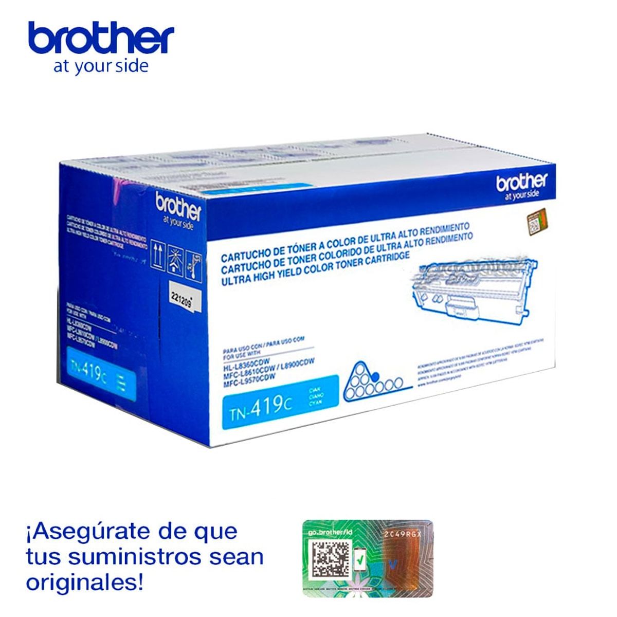 BROTHER - Toner Brother TN-419 Cian 9,000 Paginas, MFC-L8900CDW