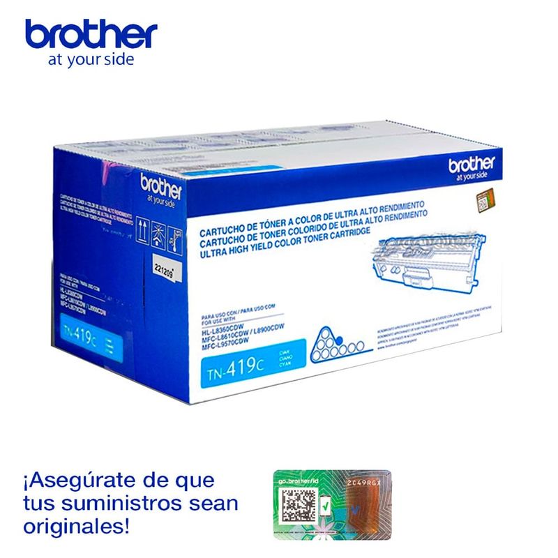 BROTHER - Toner Brother TN-419 Cian 9,000 Paginas, MFC-L8900CDW