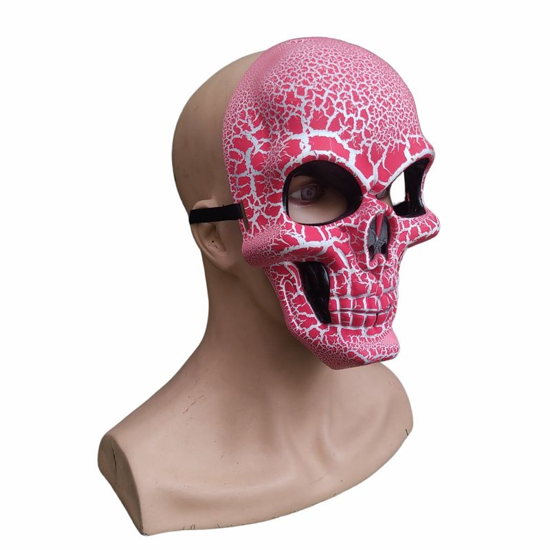 GENERICO - Máscara de Cráneo Rojo de Plástico Importado