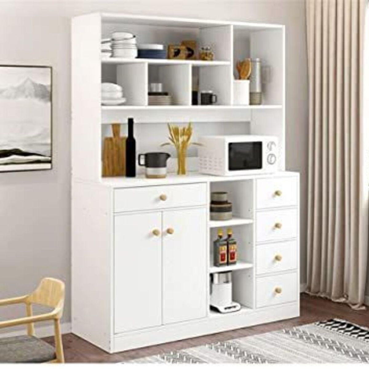 GENERICO - Mueble de Cocina Moderno Anita Color Blanco R&R MUEBLES