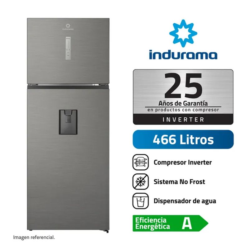 INDURAMA - Refrigeradora Con Dispensador 466L Indurama RI-529DI