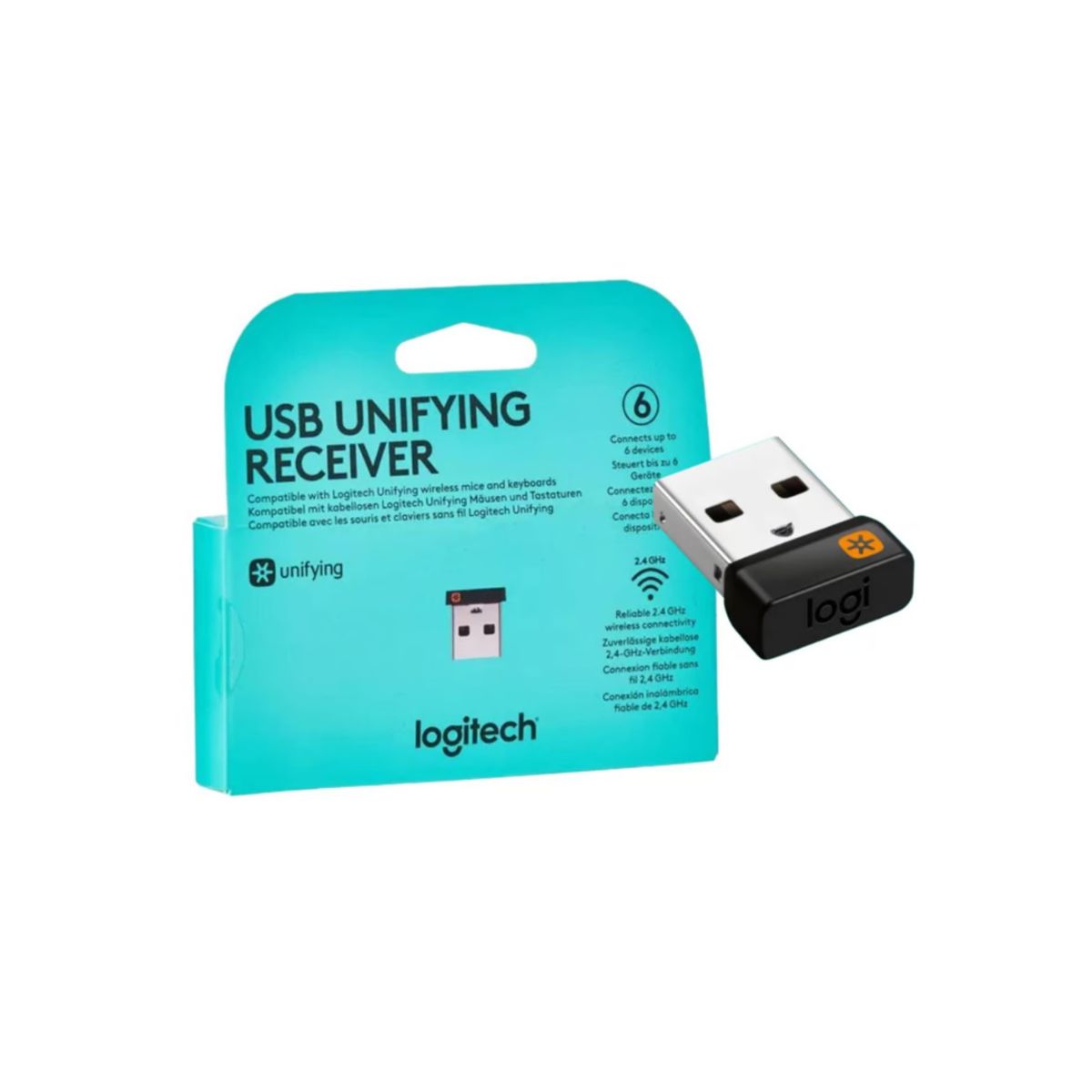 LOGITECH - RECEPTOR LOGITECH USB UNIFYING PARA MOUSE Y TECLADO