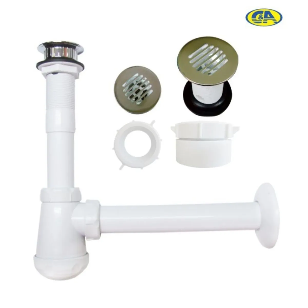 C AND A TOOLS - Juego de trampa botella y desagüe para lavadero