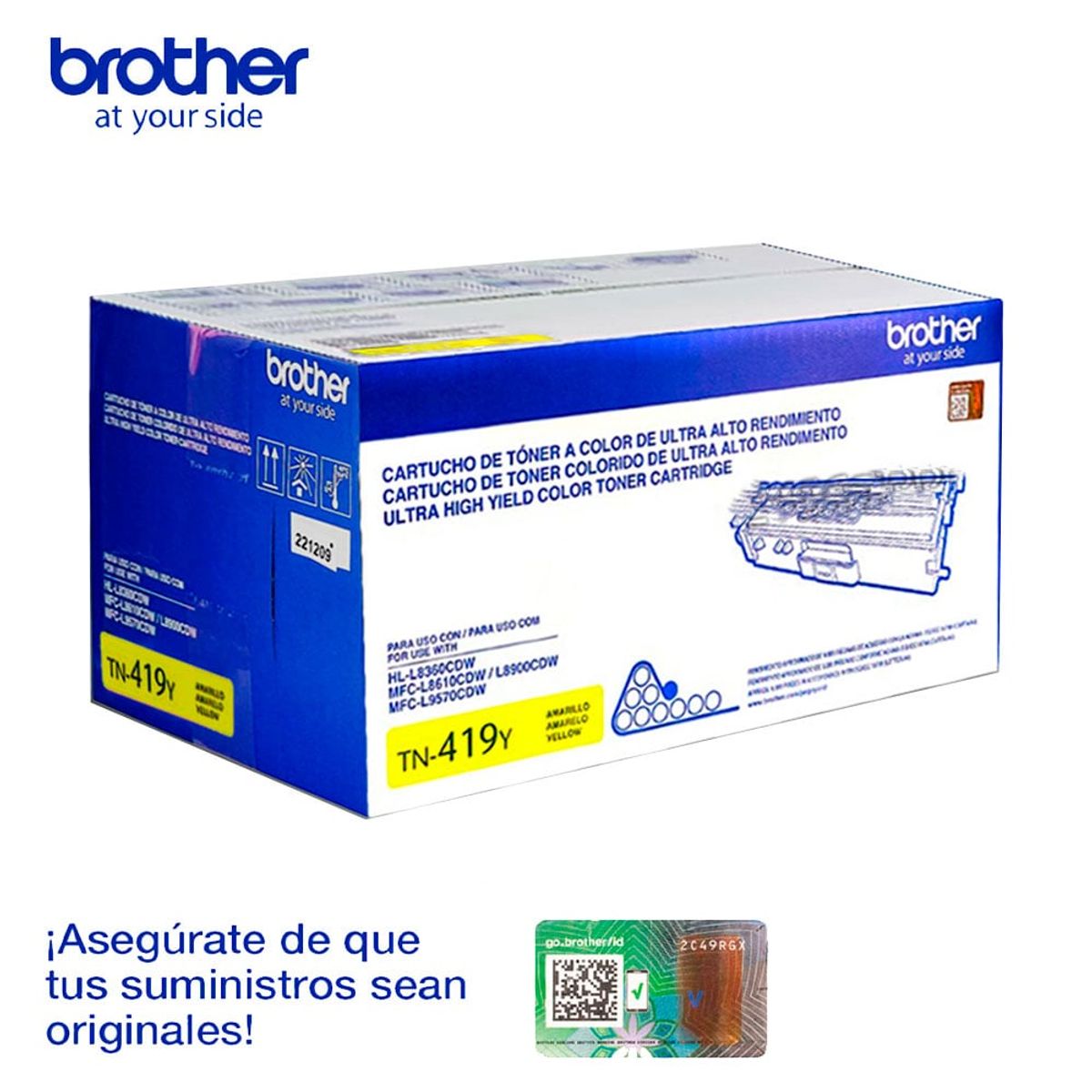 BROTHER - Toner Brother TN-419 Yellow 9,000 Paginas, MFC-L8900CDW