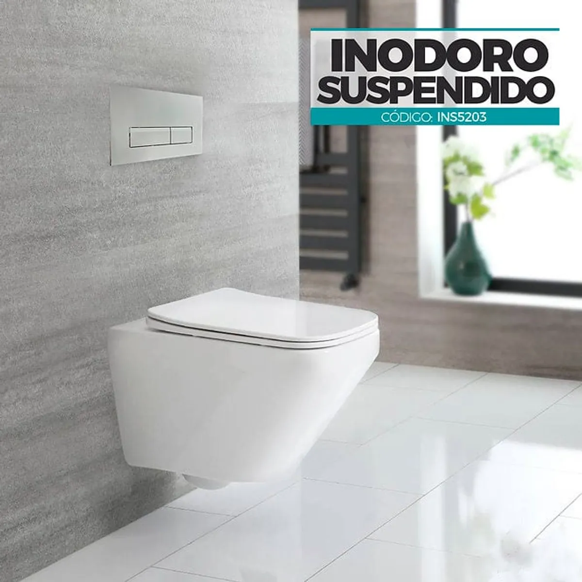 GENERICO - INODORO SUSPENDIDO BLANCO INS5203