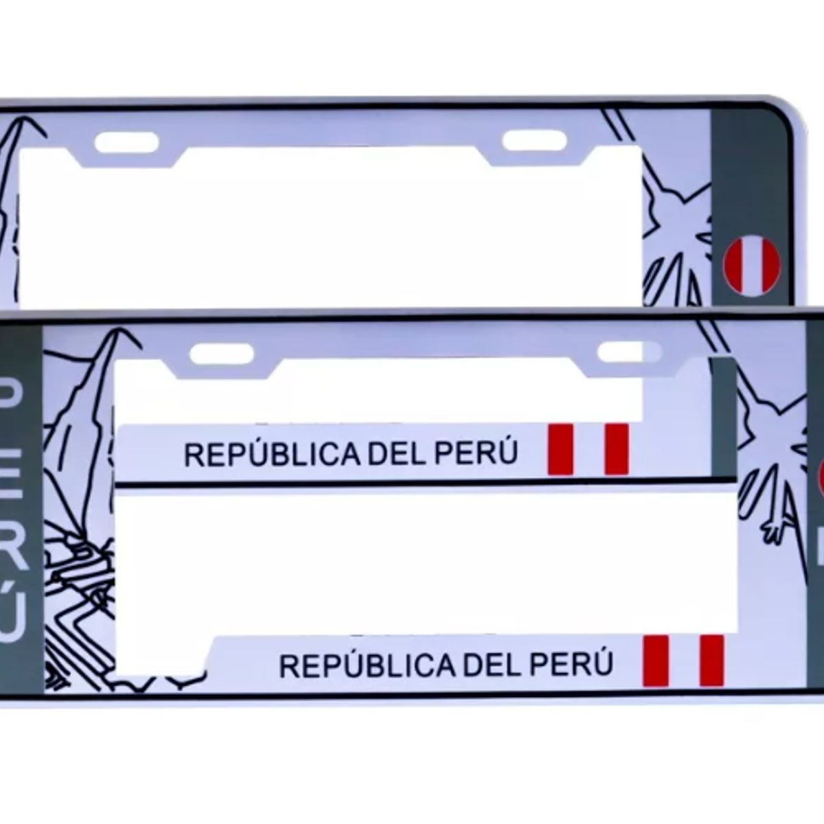 GENERICO - Par Portaplaca Modelo Europeo Auto