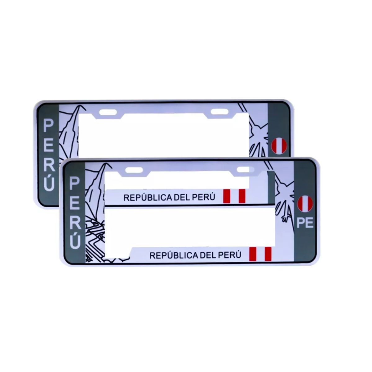 GENERICO - Par Portaplaca Modelo Europeo Auto