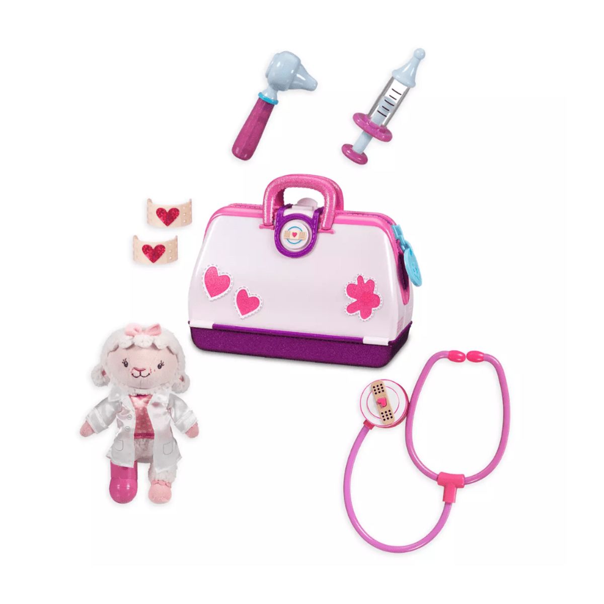 DISNEY - Maletín Doctora Juguetes y Peluche Lambie