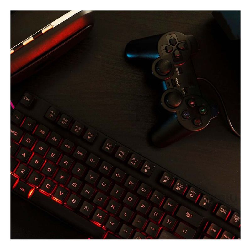 RYBIU IMPORT - Kit Recargable Keyboard Modelo HA515C Y+Papel de Regalo