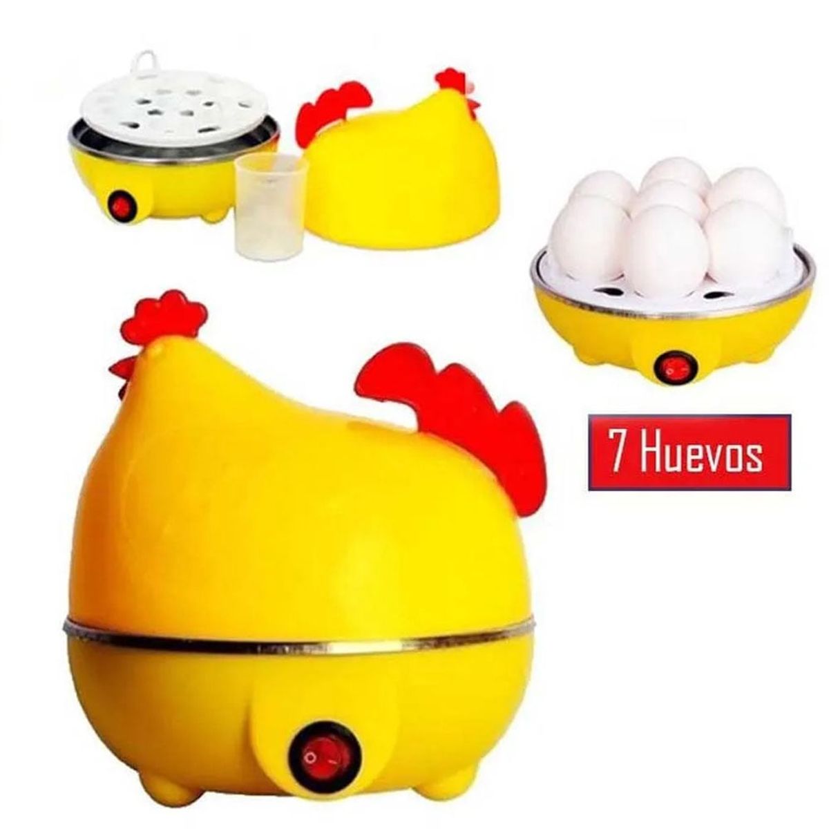 GENERICO - Hervidor de Huevos al Vapor 7 Unidades