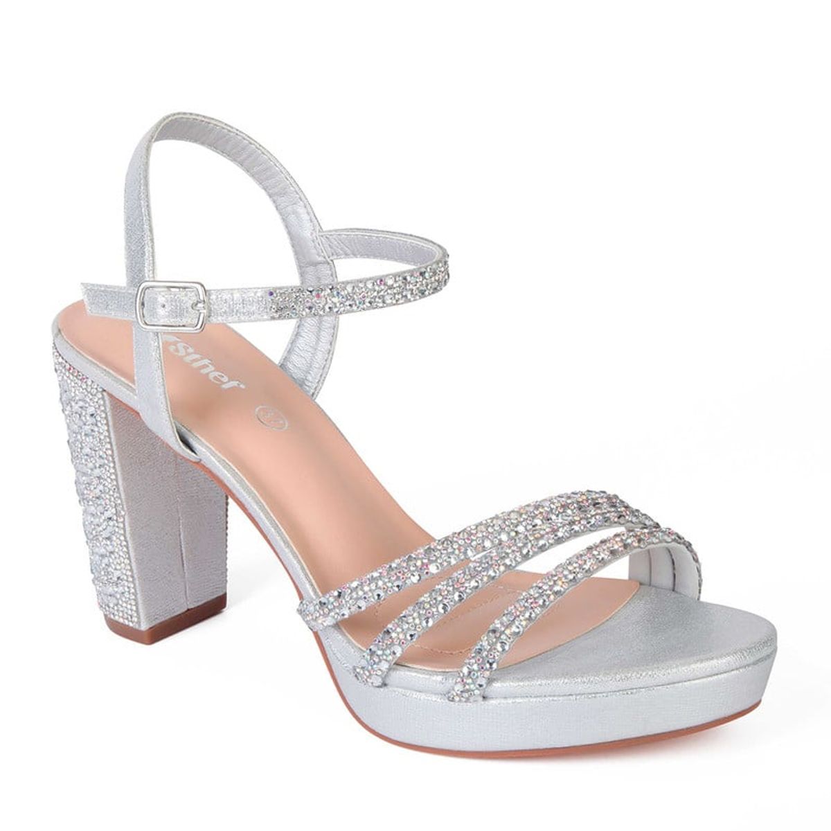STHEF - Sandalia de Fiesta STHEF 7994 PLATA