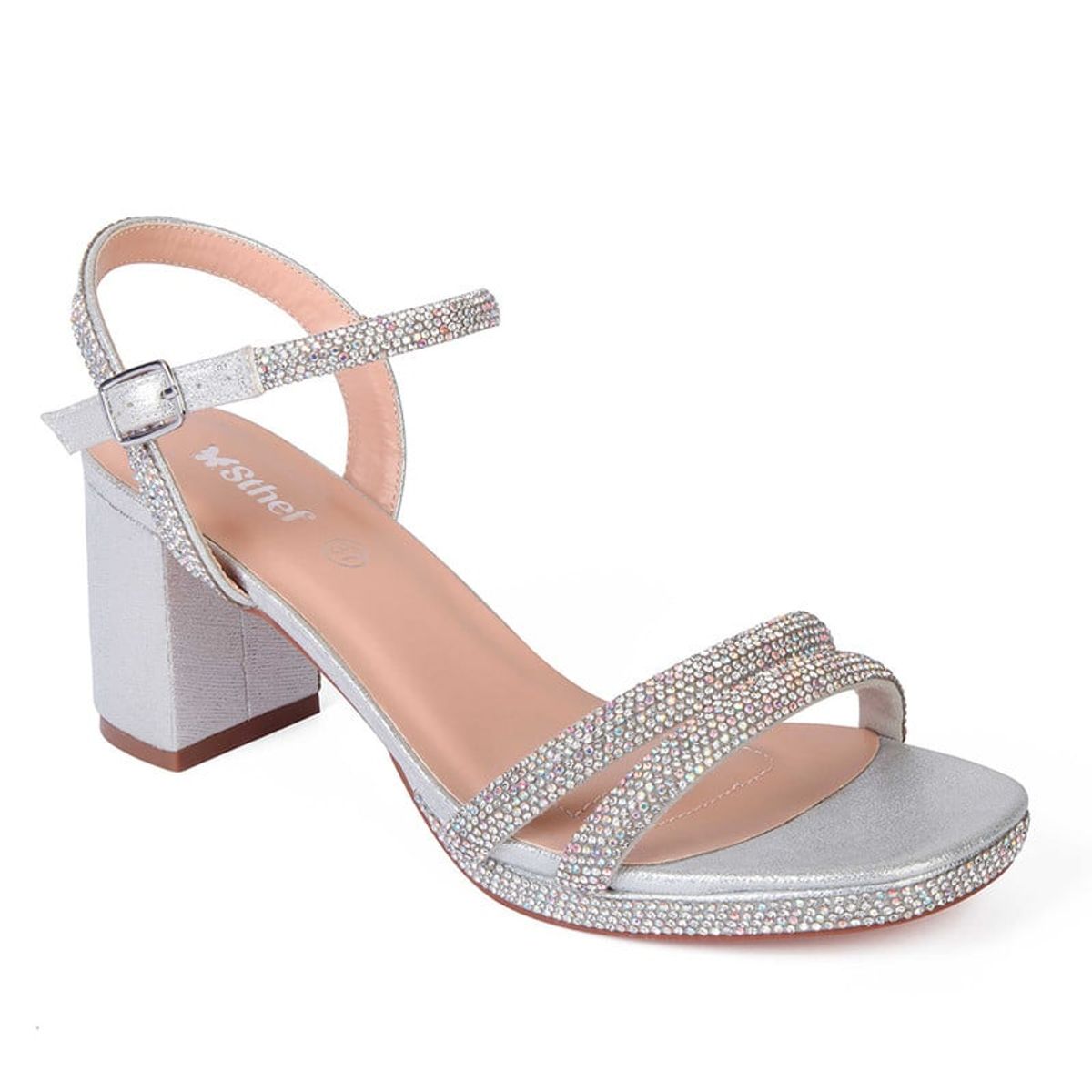 STHEF - Sandalia de Fiesta STHEF 7995 PLATA