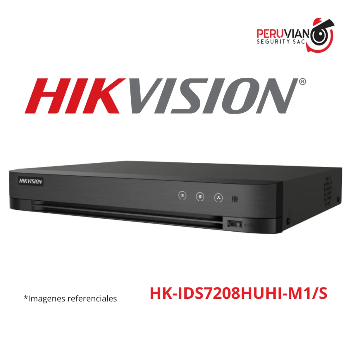 HIKVISION - DVR 8-ch 5 MP 1U H.265 AcuSense HK-IDS7208HUHI-M1/S