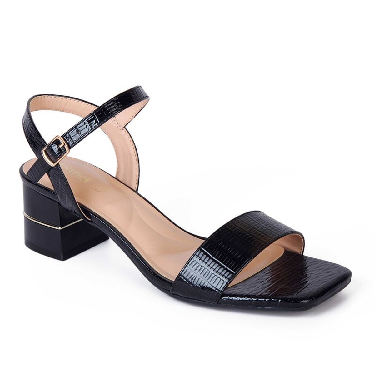 STHEF - Sandalia Vestir STHEF 8026 NEGRO CHAROL