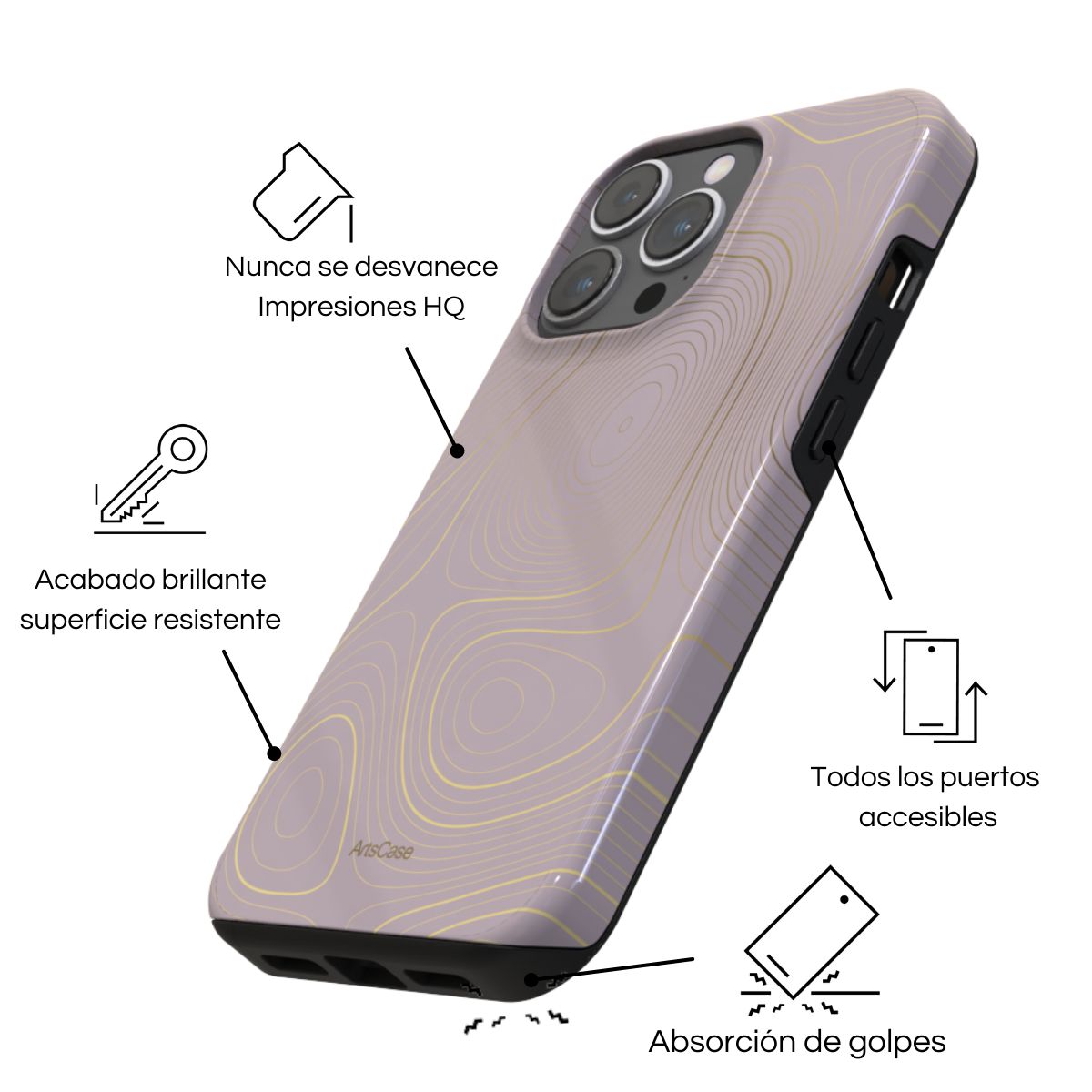 ARTSCASE - Case iphone 16 Pro Max Waves Of The Sea ArtsCase