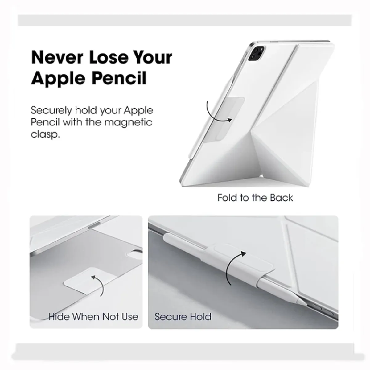 GENERICO - Funda Magnética BENKS para iPad Pro 11 2da/3ra/4ta Generación - White