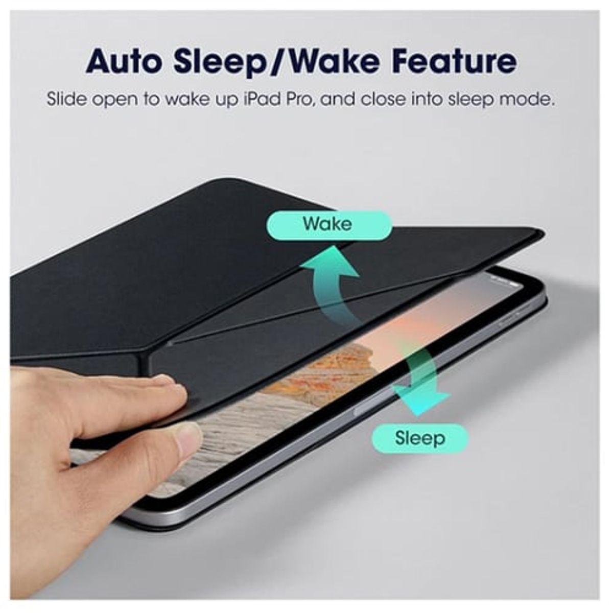 GENERICO - Funda Magnética BENKS para iPad Pro 11 2da/3ra/4ta Generación - Black