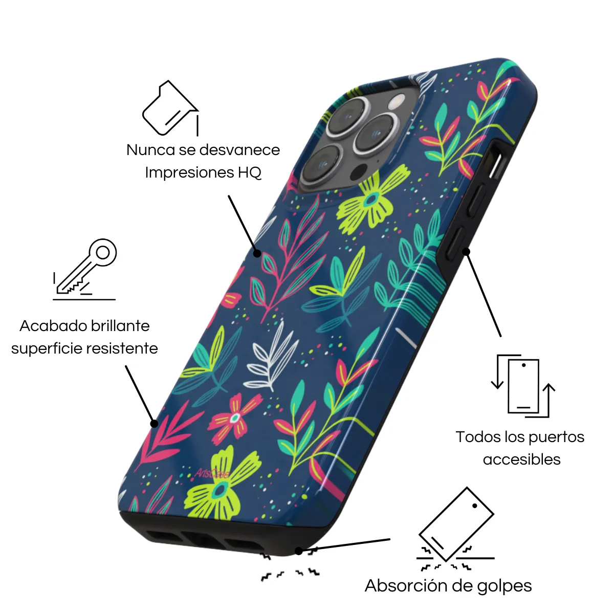 ARTSCASE - Case iphone 16 Wildflowers ArtsCase