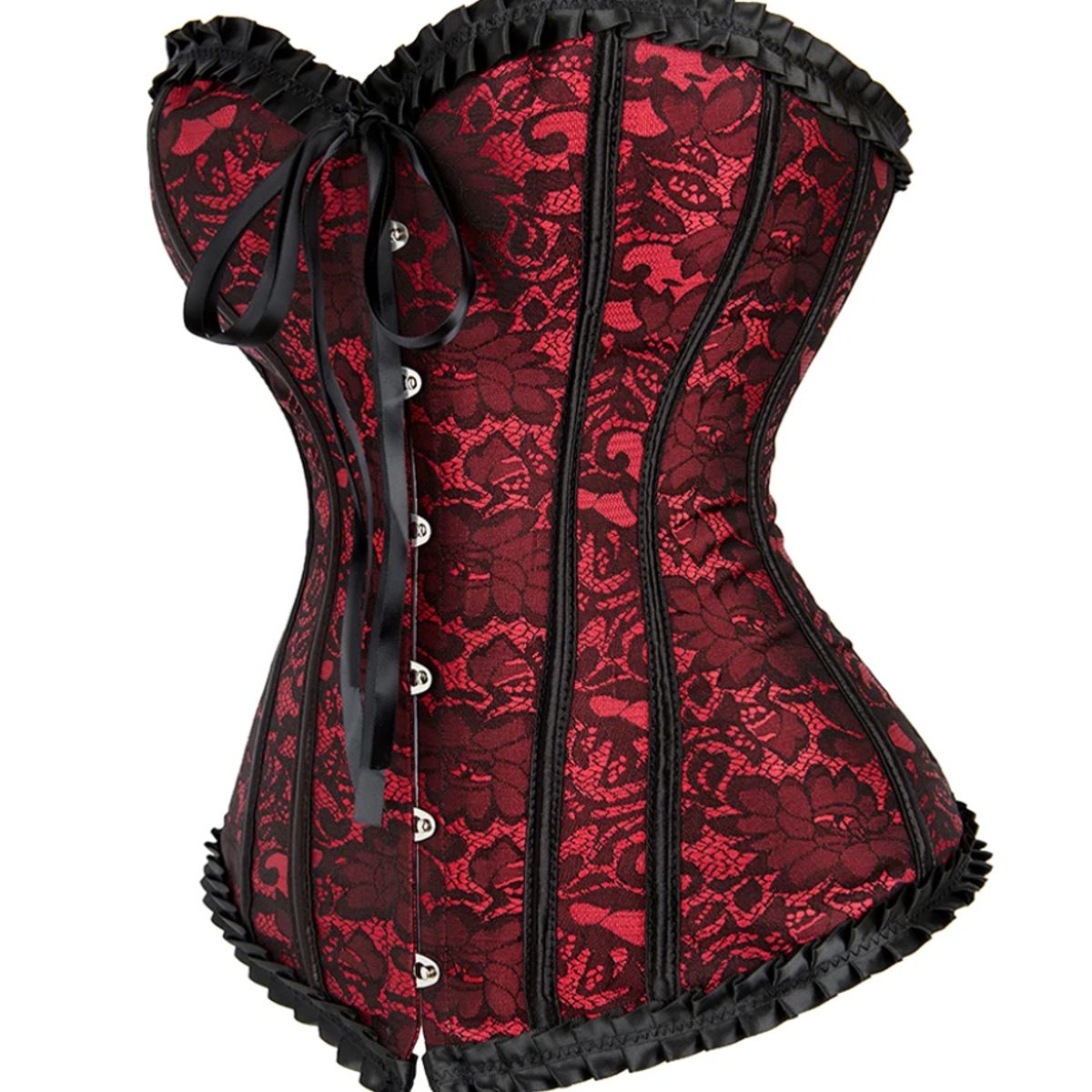 GENERICO - Corset Princesa Corse Encaje Mujer Victoriano Disfraz Halloween