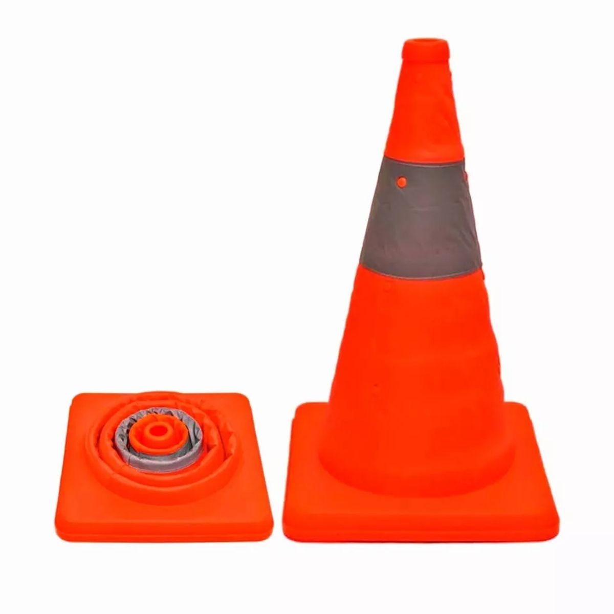 GENERICO - Cono De Emergencia Reflectivo Retractil 70cm seguridad vial
