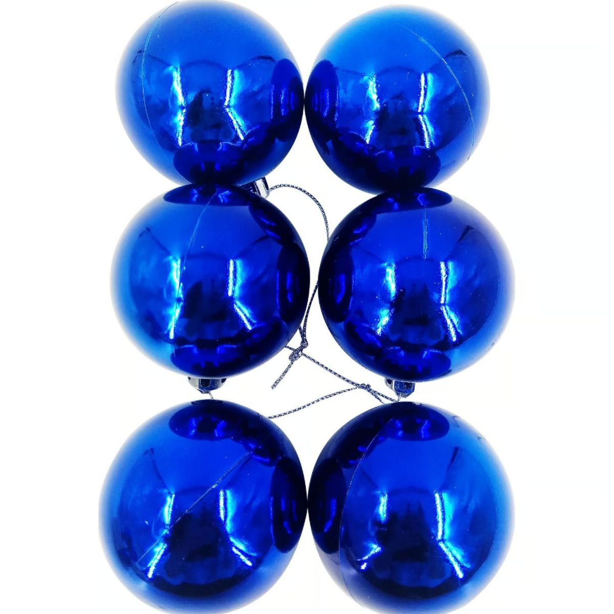 GENERICO - ESFERAS BRILLO AZUL - 12 UNIDADES