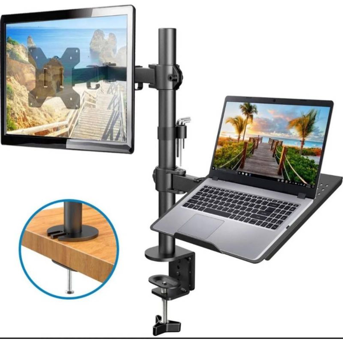 PREMIUN - Rack Soporte Monitor Y Laptop 13-32 Articulado