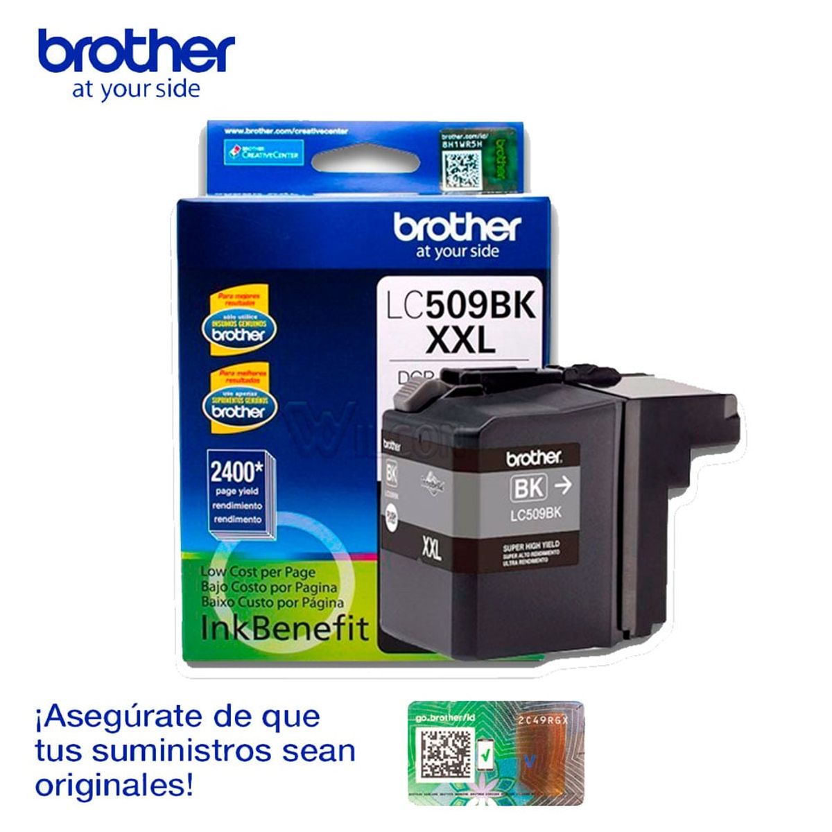 BROTHER - Cartucho de Tinta Brother LC-509 Negro 2400 páginas