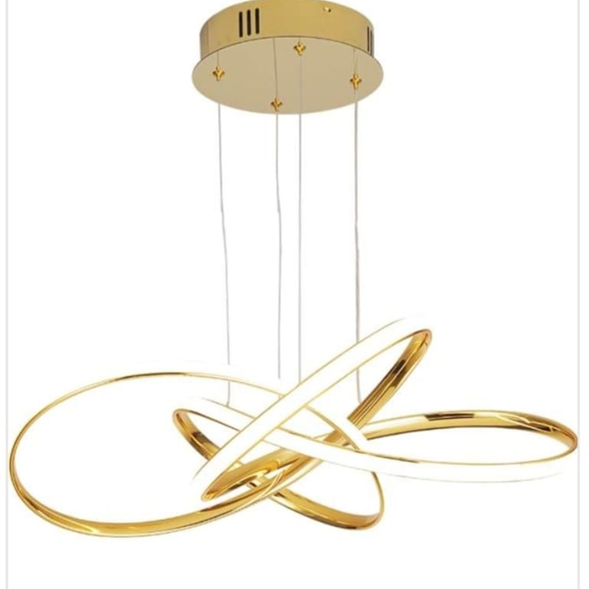 GENERICO - Lámpara colgante infinito plus dorado 3 luces