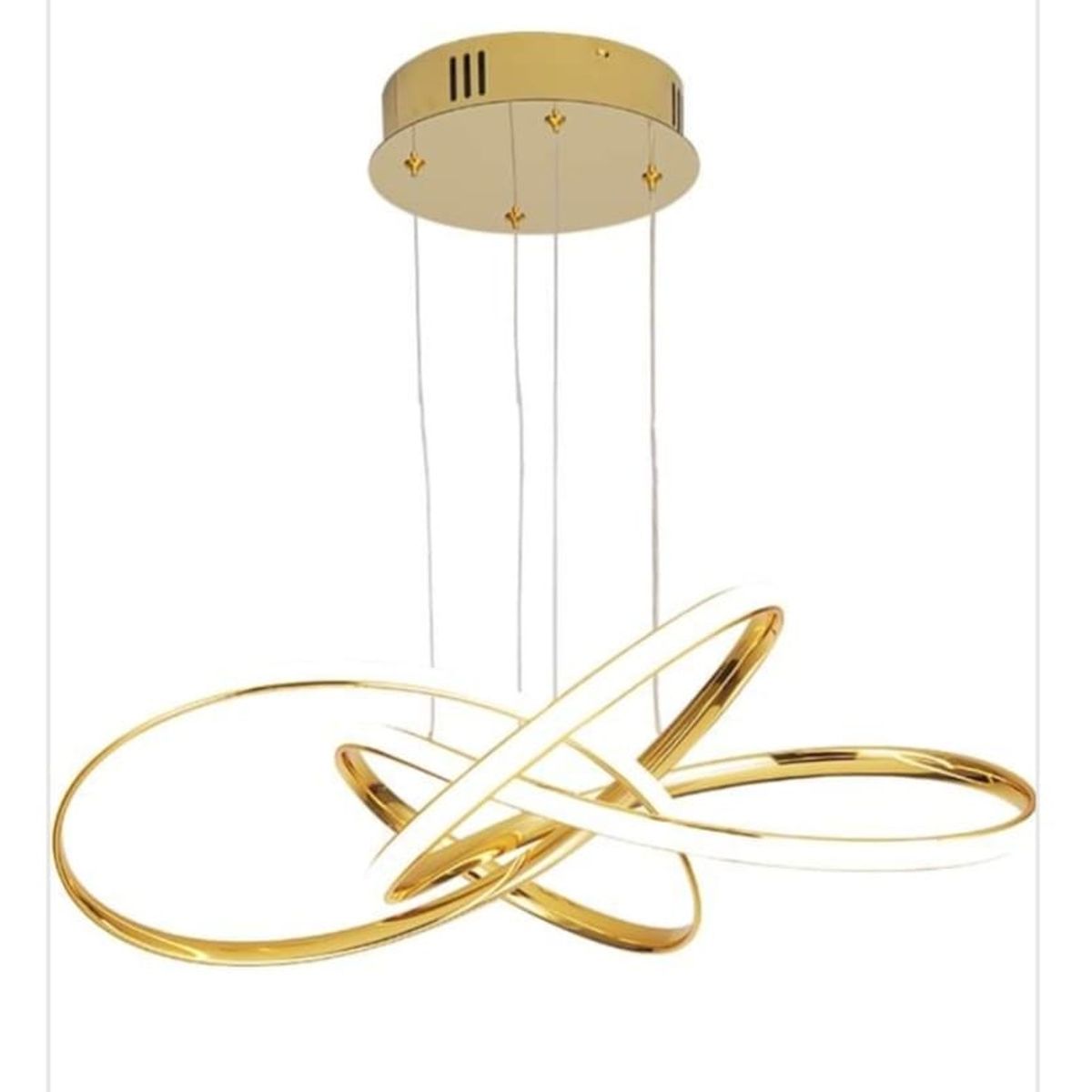 GENERICO - Lámpara colgante infinito plus dorado 3 luces