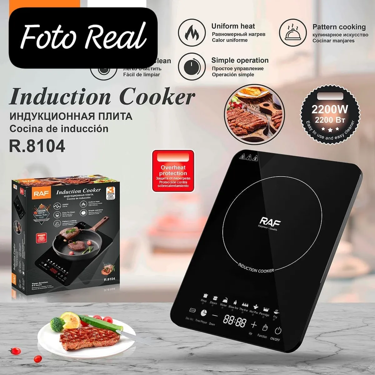 GENERICO - COCINA DE INDUCCIÓN DE 1 HORNILLA