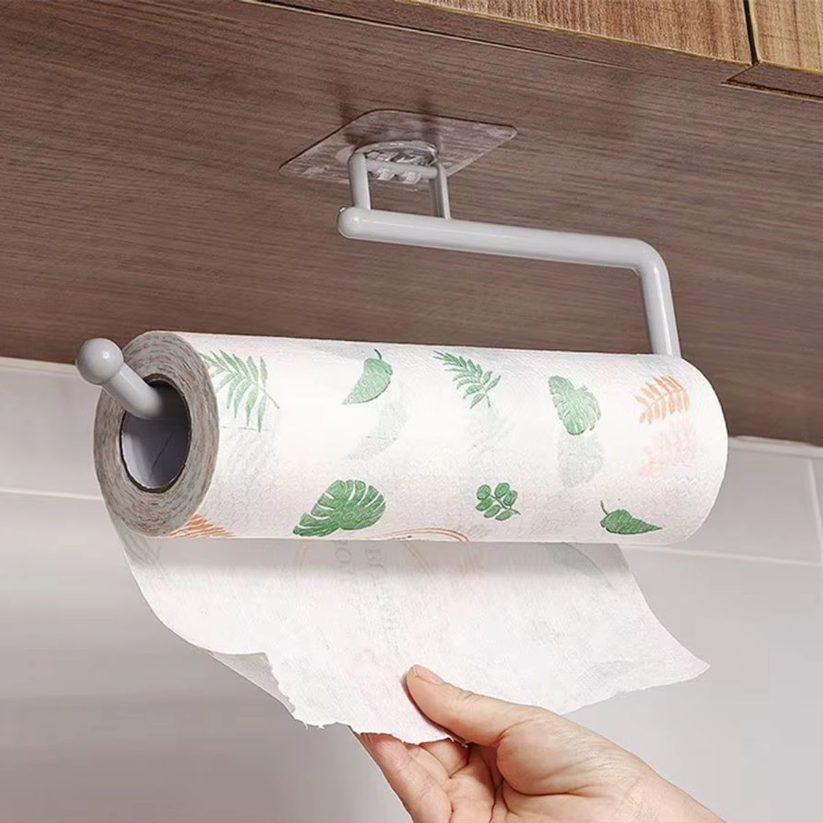 GENERICO - Portarrollos de papel colgador de toallas para cocina y baño