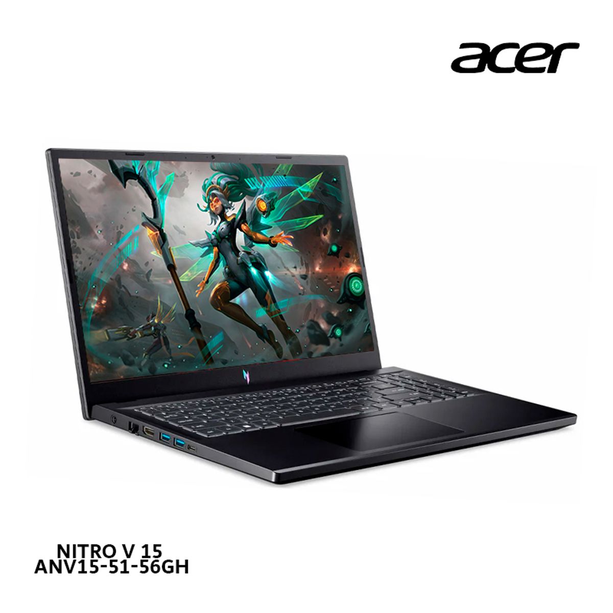 ACER - ACER Nitro V15 ANV15-51-56GH Ci5 13420H/ 8Gb Ram/ 512GB SSD/ V. Nvidia RTX 3050 6GB/ 15.6”FHD W.11