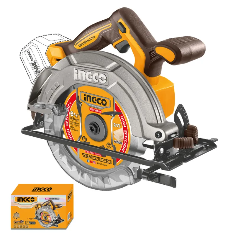 INGCO TOOLS - Sierra Circular Brushless Ingco 20v 6 1/2'' CSLI1652