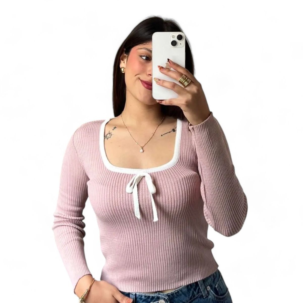 GENERICO - Sueter Mujer Hilo Lazo Gui359-20 Color Rosado