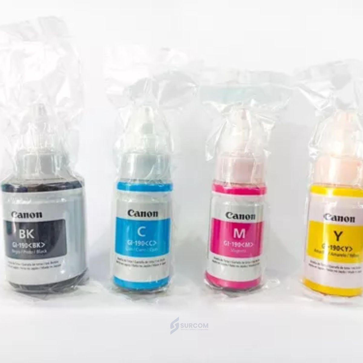 CANON - Kit Tinta Canon 190 Cyan Magenta Amarillo Negro