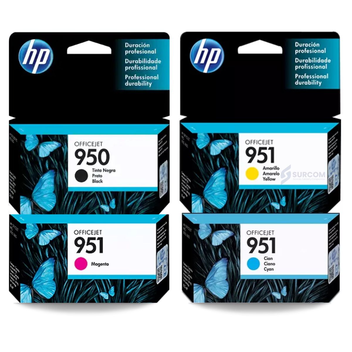 HP - Kit Tinta HP 950 951 Cyan Magenta Amarillo Negro
