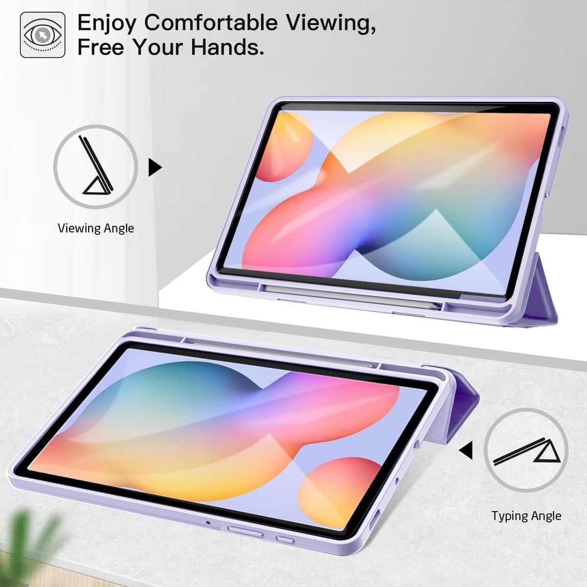 GENERICO - Funda Para Samsung Galaxy Tab S6 Lite 10.4 2022 / 2024 Con Portalápiz